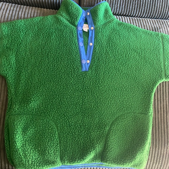 J. Crew snap collar fleece pullover - Picture 2 of 4